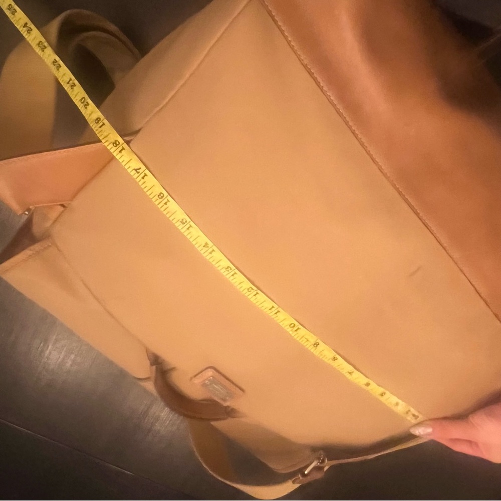 Coach Vintage Large Messenger Bag, Leather and Canvas  tan - Picture 7 of 14